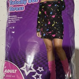 Totally 80s Dress Halloween Costume Womens Size Large